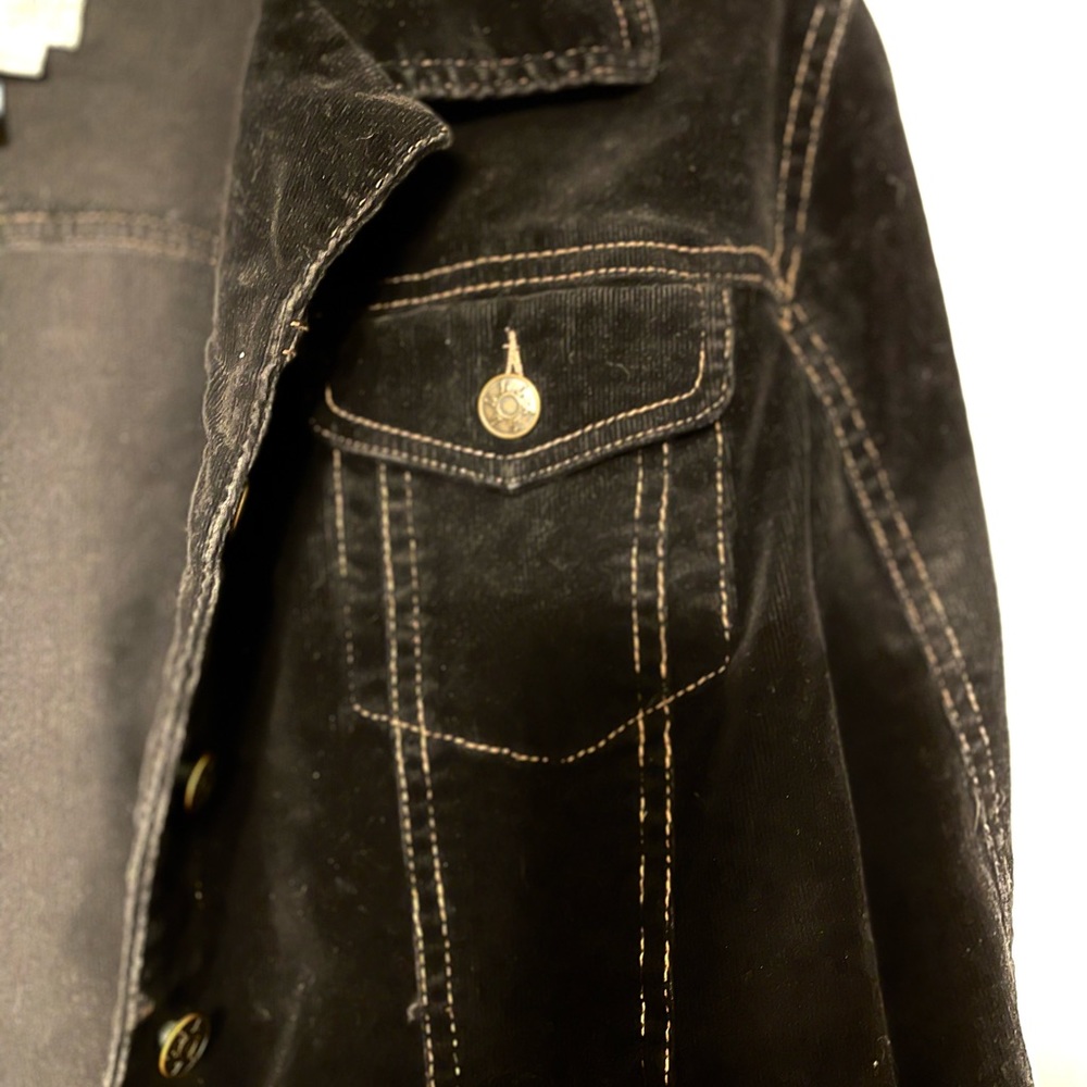 Black corduroy jacket size L